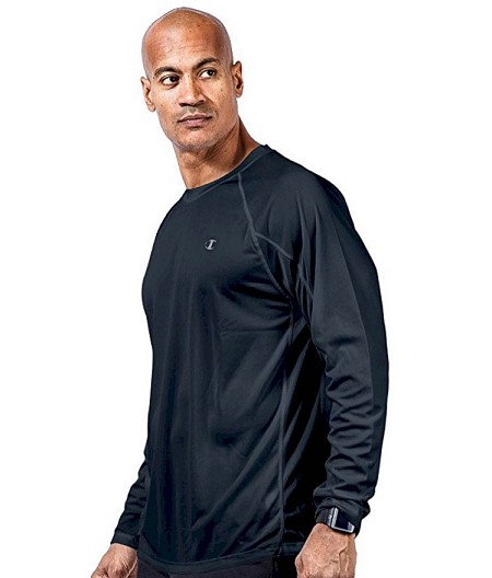 #160184. 3XL BIG. NAVY Retail $  36.00 Dri-Power Long Sleeve by CHAMPION. VAPOR LONG SLV CREW Whs A:  6