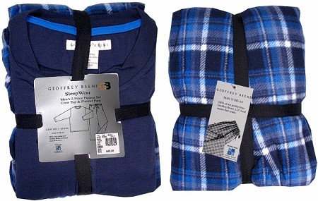 #044732. 3XL BIG. NAVY Retail $  45.00 Lightweight Loungepants by GEOFFREY BEENE. CREW TEE WITH PANT Whs A: 11