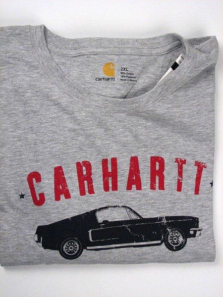 #103268. 2XL BIG. HEATHER Retail $  30.00 Long Sleeve Tee by CARHARTT. MUSTANG LONG SLV TEE Whs A:  1