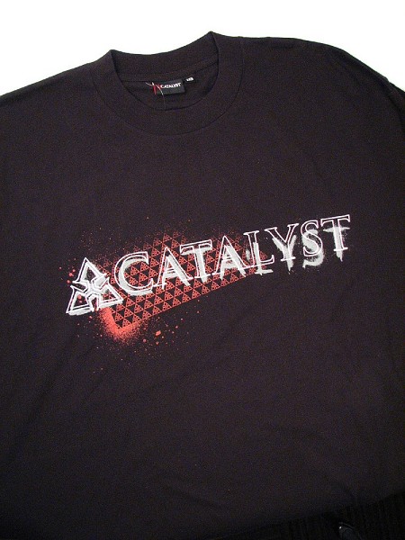 #000945. 2XL BIG. BLACK Retail $  32.00 Short Slv Graphic Tee by CATALYST. LOGO SHORT SLV TEE Whs A:  1