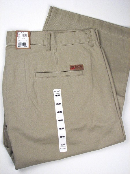 #160847. 64 32. KHAKI Retail $  75.00 Cotton Casual Pants by COPPER COVE. PLAIN FRONT TWILL FW:  2