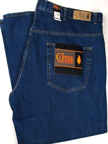 #161066. 48 32. NAVY Retail $  55.00 Cotton Jean by COPPER COVE. 5-POCKET DENIM JEAN FW:  1