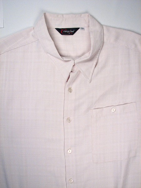 #166030. 5XL BIG. NATURAL Retail $  65.00 Short Sleeve Tropical by FULTON STREET. MICROFIBER CAMP S.S. Whs A:  1