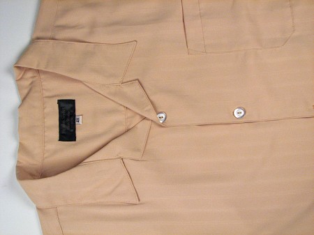 #340045. 4XL BIG. CREAM Retail $  65.00 Short Sleeve Tropical by FULTON STREET. MICROFIBER CAMP S.S. Whs A:  1