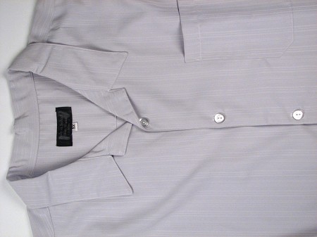 #339908. 5XL BIG. GREY Retail $  65.00 Short Sleeve Tropical by FULTON STREET. MICROFIBER CAMP S.S. Whs A:  1