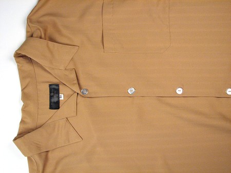 #322104. 6XL BIG. TAUPE Retail $  65.00 Short Sleeve Tropical by FULTON STREET. MICROFIBER CAMP S.S. Whs A:  1