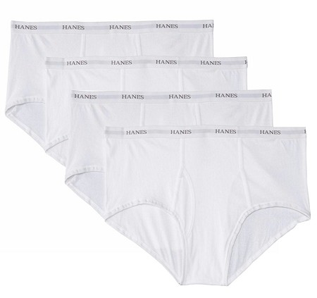 #223021. 3XL BIG. WHITE KNIT BRIEF 4-PACK Briefs & Boxers by HANES. Whs A:  1 FBA:  8