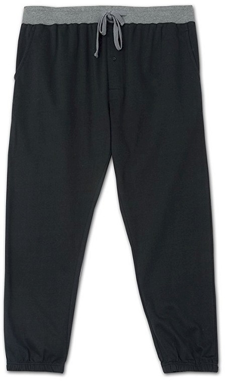 #161846. 4XL BIG. BLACK Retail $  38.00 Lightweight Loungepants by HANES. COTTON FLEECE JOGGER Whs A:  2
