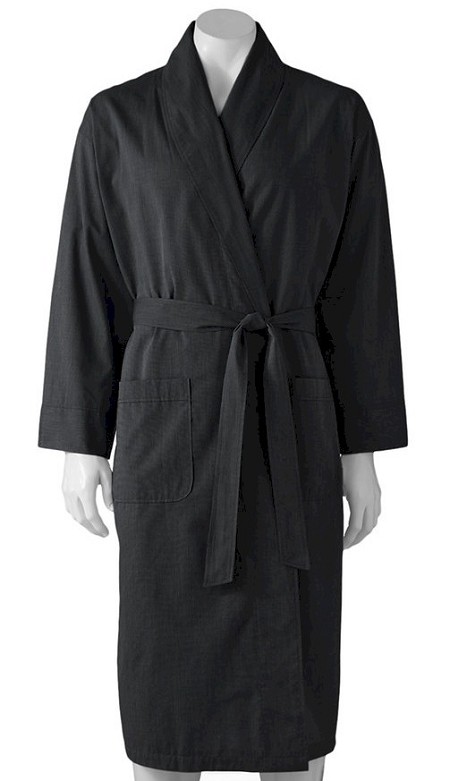 #261344. 8XL BIG. BLACK Retail $  55.00 Robes by HANES. WOVEN SHAWL ROBE Whs A:  3