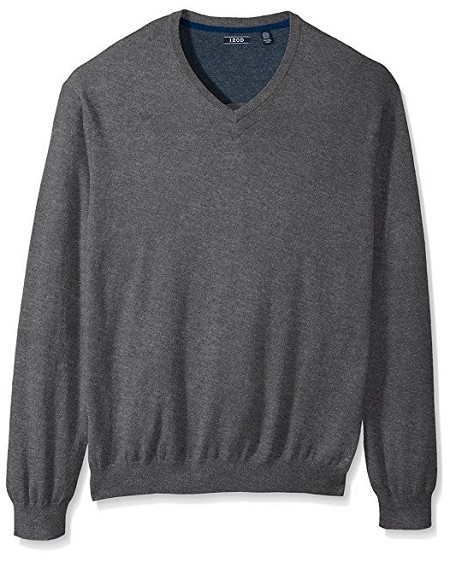 #286257. 2XL TALL. CARBON Retail $  65.00 Sweaters by IZOD. FIELDHOUSE VNECK LS Whs A:  2