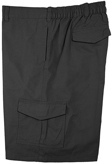 #348360. 10XL BIG. BLACK Retail $  50.00 Shorts by FALCON BAY. CARGO TWILL SHORT Whs A:  1