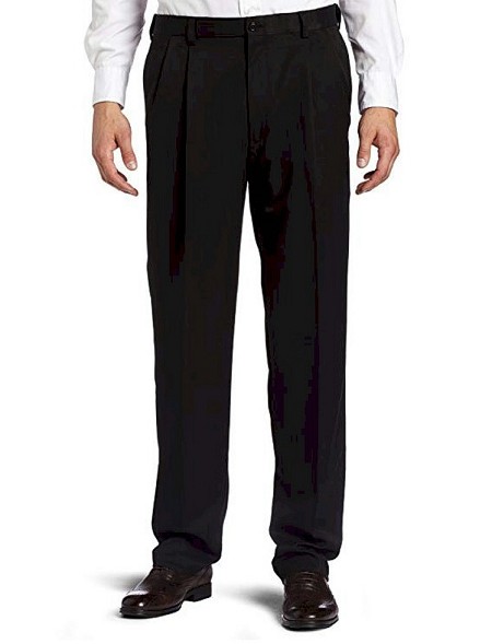 #026305. 56 30. BLACK Retail $  90.00 Dress Pants by HAGGAR COMPANY. COOL 18® PLEAT PANT Whs A:  5