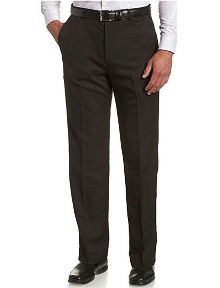 #021201. 48 30. BLACK Retail $  90.00 Dress Pants by HAGGAR COMPANY. COOL 18® PLAIN PANT Whs A:  9