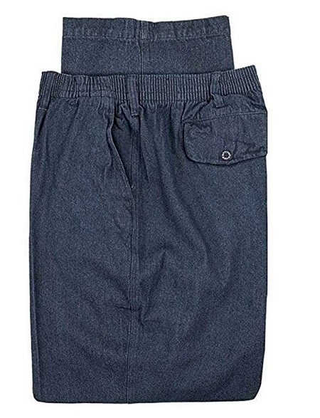 #040721. 44 28. DENIM Retail $  56.00 Cotton Casual Pants by FALCON BAY. FULL ELASTIC PANT Whs A:  4