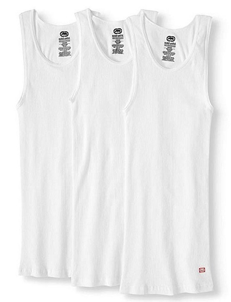 #184067. 3XL TALL. WHITE 3-PACK ATHLETIC SHIRT Underwear Tee Shirts by ECKO UNLTD. Whs A:  2