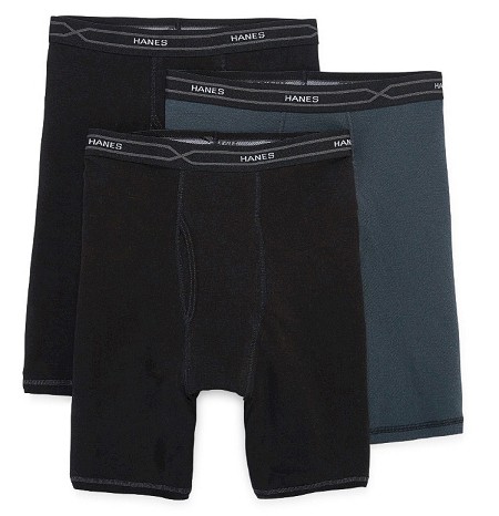 #239936. 2XL BIG. BLK/GREY Retail $  42.00 Briefs & Boxers by HANES. LONG LEG 3-PK AIR XTP Whs A:  4