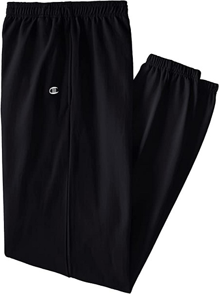 #147482. XL TALL. BLACK Retail $  45.00 Fleece Pants by CHAMPION. FLEECE PANT Whs A:  4