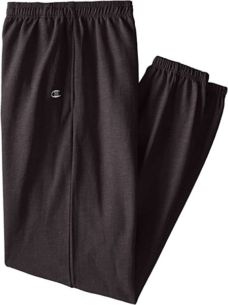 #027823. L TALL. CHARCOAL Retail $  45.00 Fleece Pants by CHAMPION. FLEECE PANT Whs A:  1