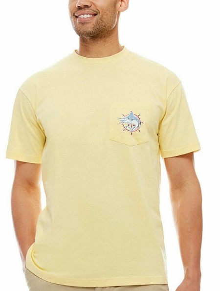 #082376. 2XL TALL. BANANA Retail $  30.00 Short Slv Graphic Tee by BISCAYNE BAY. SHORT SLEEVE CREW TEE Whs A:  7
