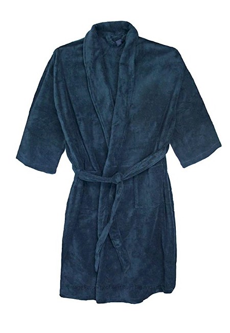 #329592. 6XL BIG. NAVY Retail $  75.00 Robes by FOXFIRE. POLY FLEECE KIMONO Whs A:  1 FBA:  1