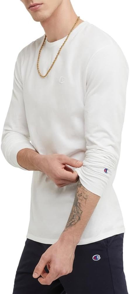 #320010. 3XL BIG. WHITE Retail $  29.00 Long Sleeve Tee by CHAMPION. LONG SLV TEE Whs A:  7