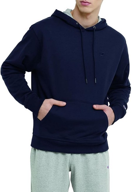 #020569. XL TALL. NAVY Retail $  45.00 Athletic Crew by CHAMPION. PULLOVER HOOD C Whs A:  1
