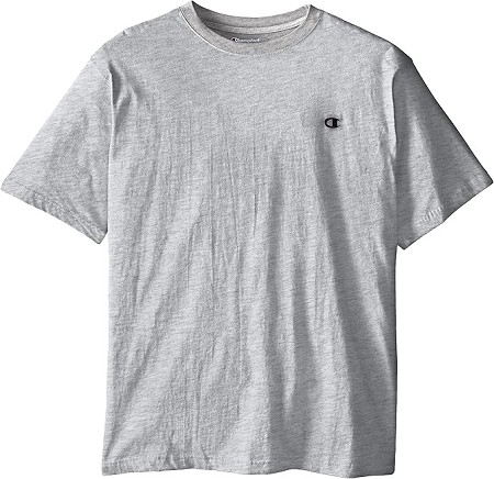 #066068. 5XL BIG. HEATHER Retail $  26.00 Short Slv No Pocket by CHAMPION. NON-POCKET TEE Whs A: 30