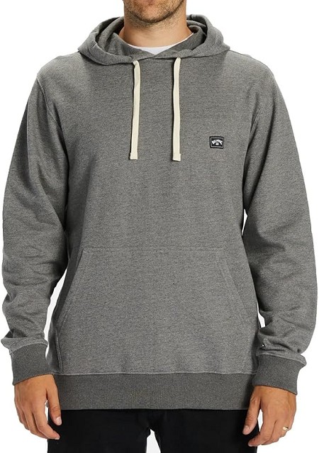 #095031. 6XL BIG. DK GREY JERSEY HOODY AMZ Athletic Crew by BILLABONG. Whs A:  1
