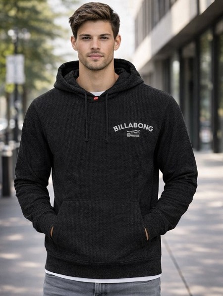 #086514. 2XL TALL. CHARCOAL Retail $  48.00 Athletic Crew by BILLABONG. THERMAL HOODY Whs A:  1