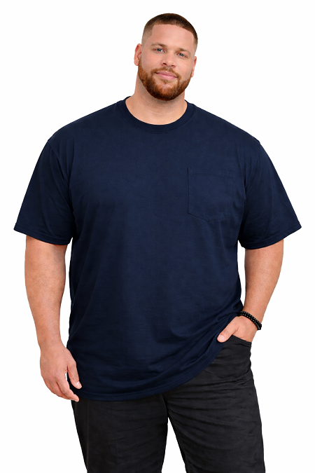 #352806. 2XL TALL. NAVY POCKET TEE Short Sleeve Tee by FALCON BAY. Whs A:  6